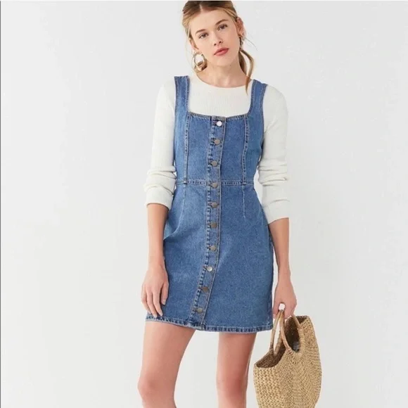 bohme | Dresses | Bohme Denim Jumper Dress Size Small | Poshmark